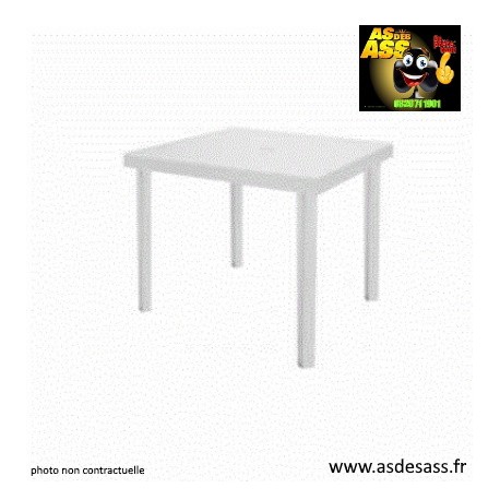 Table Carrée Blanche 80x80